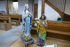 Die neu gestaltete Mutter Gottes und der Heilige Josef (Foto: Karl-Franz Thiede)
